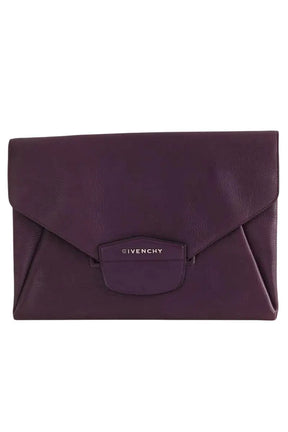 Pochette Givenchy Violet en Cuir - Seconde Main