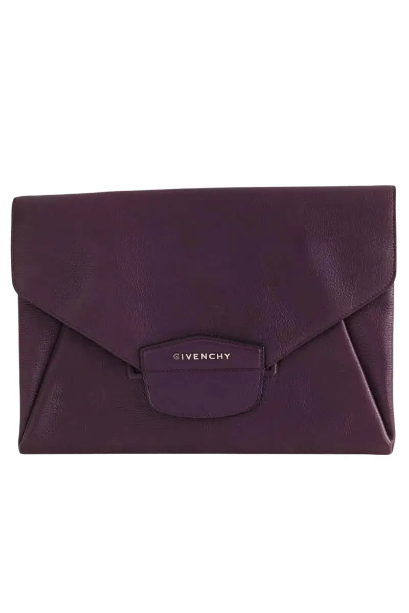 Pochette Givenchy Violet en Cuir - Seconde Main