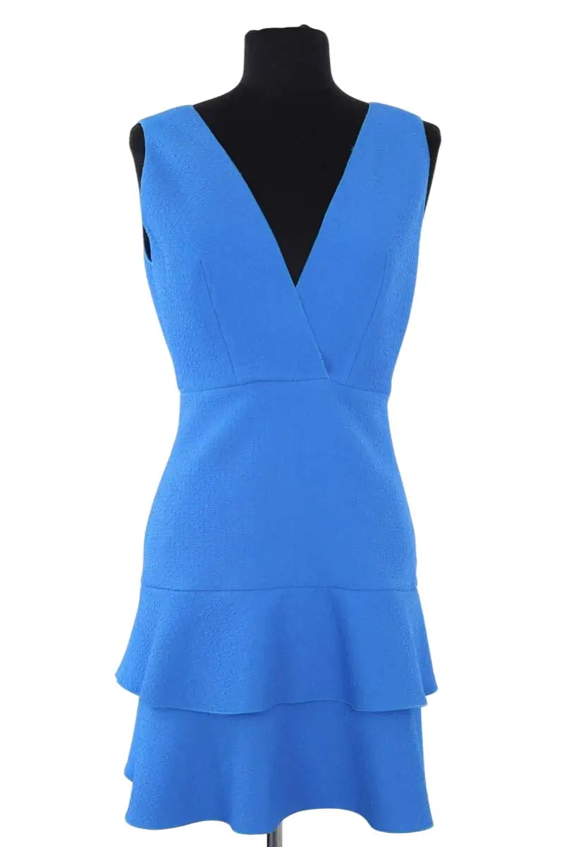 Robe Sandro Bleu en Synthétique, taille XS - Seconde Main