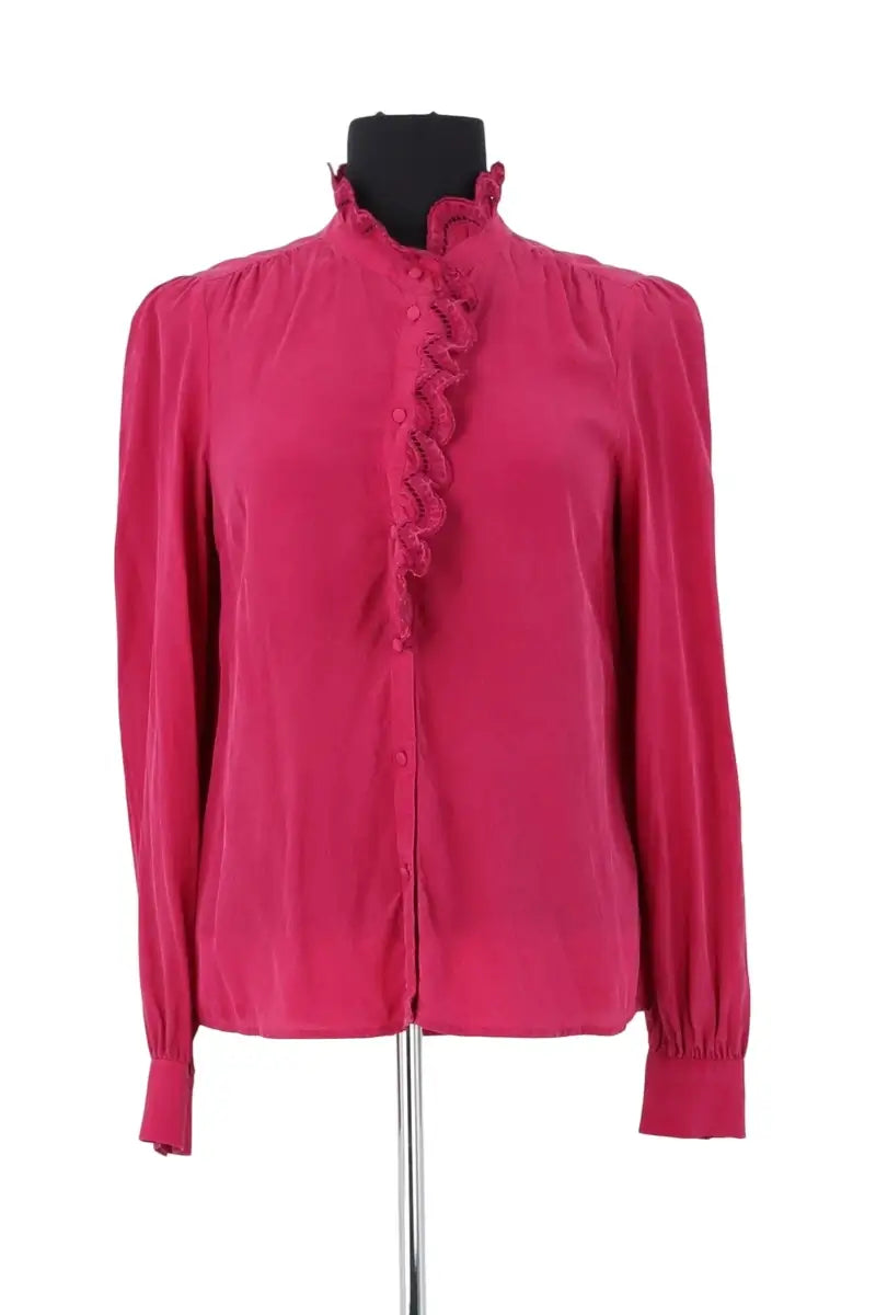 Chemise Sézane Rose en Soie, taille S - Seconde Main