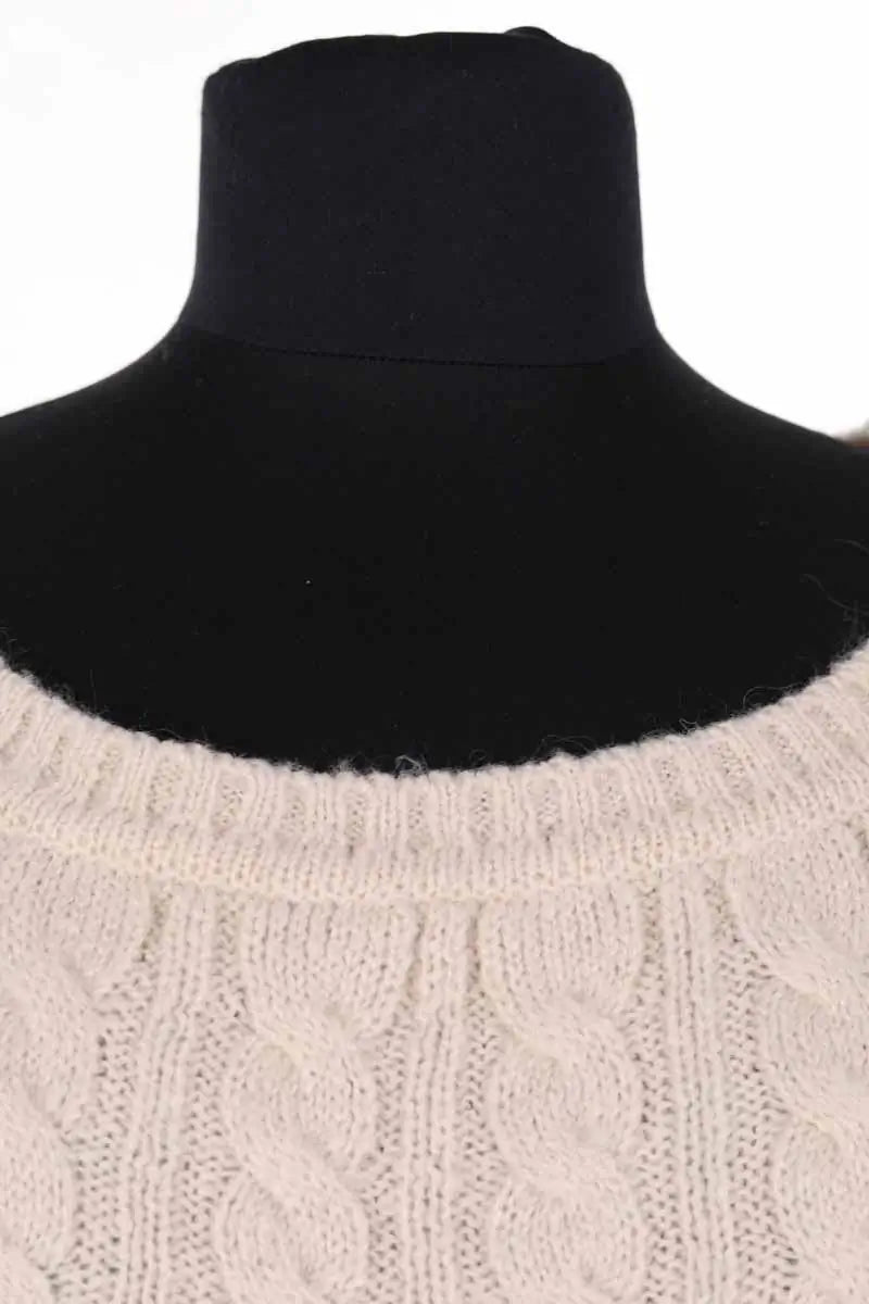 Pull Liu Jo Ecru en Synthétique