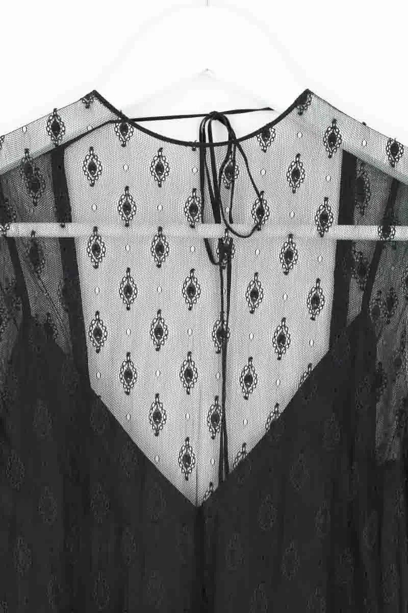 Robe Maje Noir en Synthétique