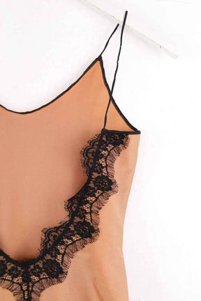 Body Oséree Camel en Synthétique