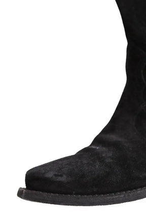 Boots western Saint Laurent Noir en Daim
