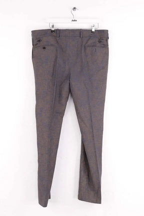Pantalon droit Salvatore Ferragamo Bleu en Laine