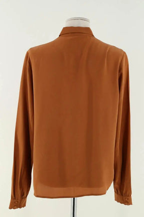 Blouse Sézane Marron en Soie