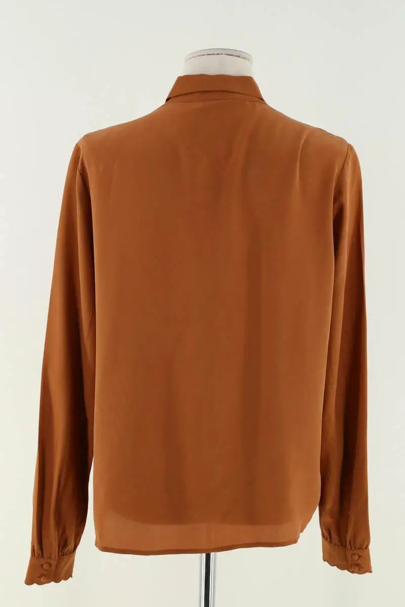 Blouse Sézane Marron en Soie