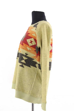 Sweatshirt Leon & Harper Vert en Coton