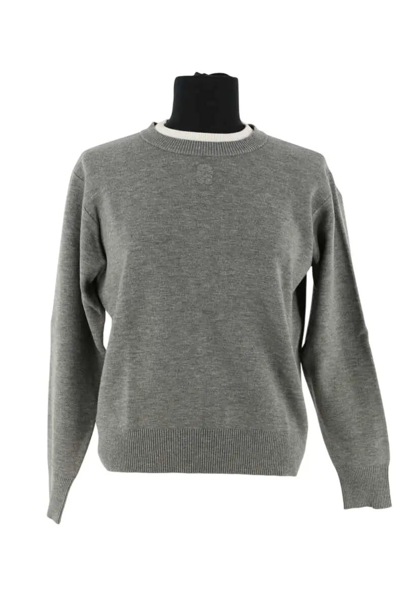 Pull Sandro Gris en Viscose, taille S - Seconde Main