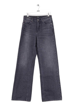 Jean large Zadig & Voltaire The whitney wide leg Noir en Coton, taille S - Seconde Main