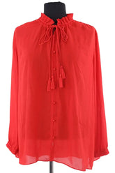 Blouse Maje Rouge en Viscose, taille S - Seconde Main