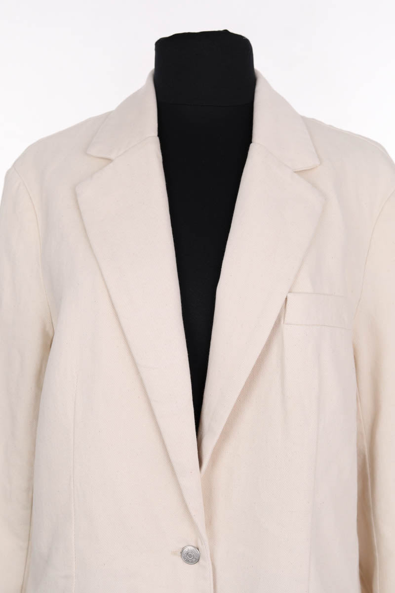 Blazer Claudie Pierlot Ecru en Coton