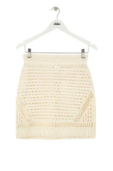 Jupe Maje Beige en Synthétique, taille M - Seconde Main