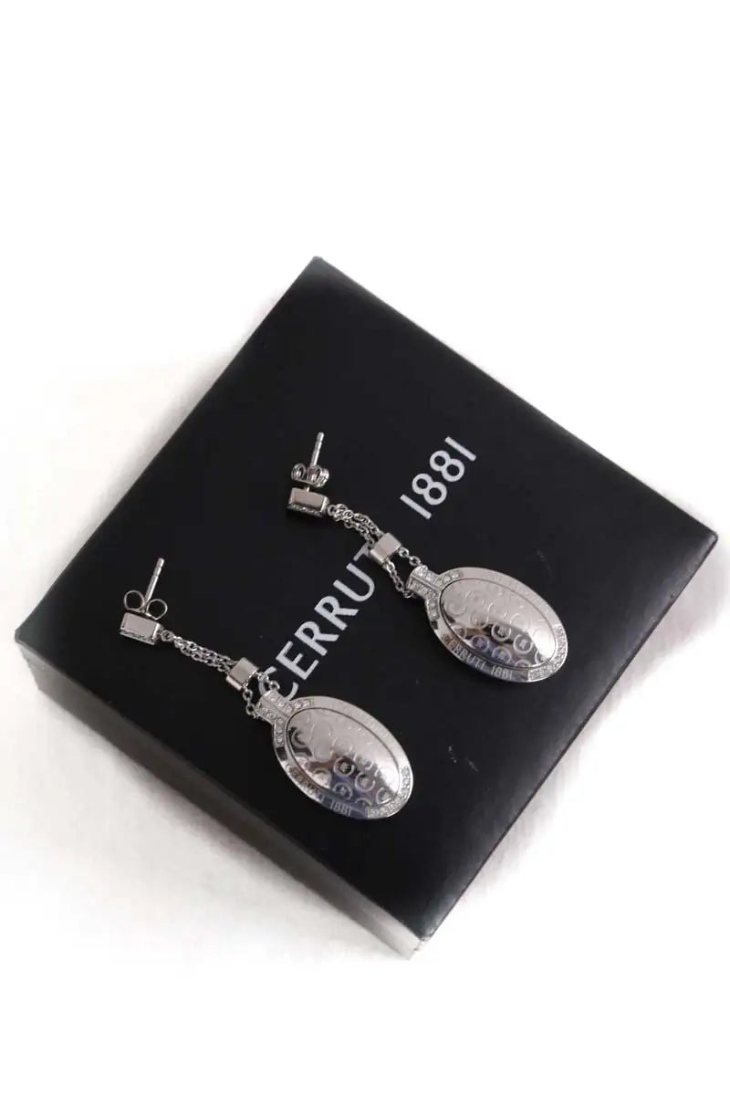 Boucles d'oreilles Cerruti Argent en Acier