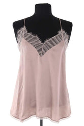 Top sans manche Iro Berwyn Gris en Soie, taille S - Seconde Main