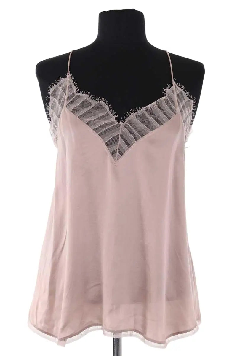 Top sans manche Iro Berwyn Gris en Soie, taille S - Seconde Main