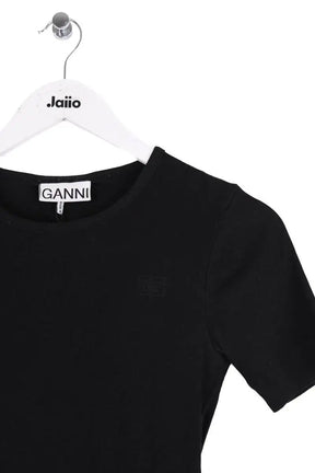T-shirt Ganni Noir en Coton