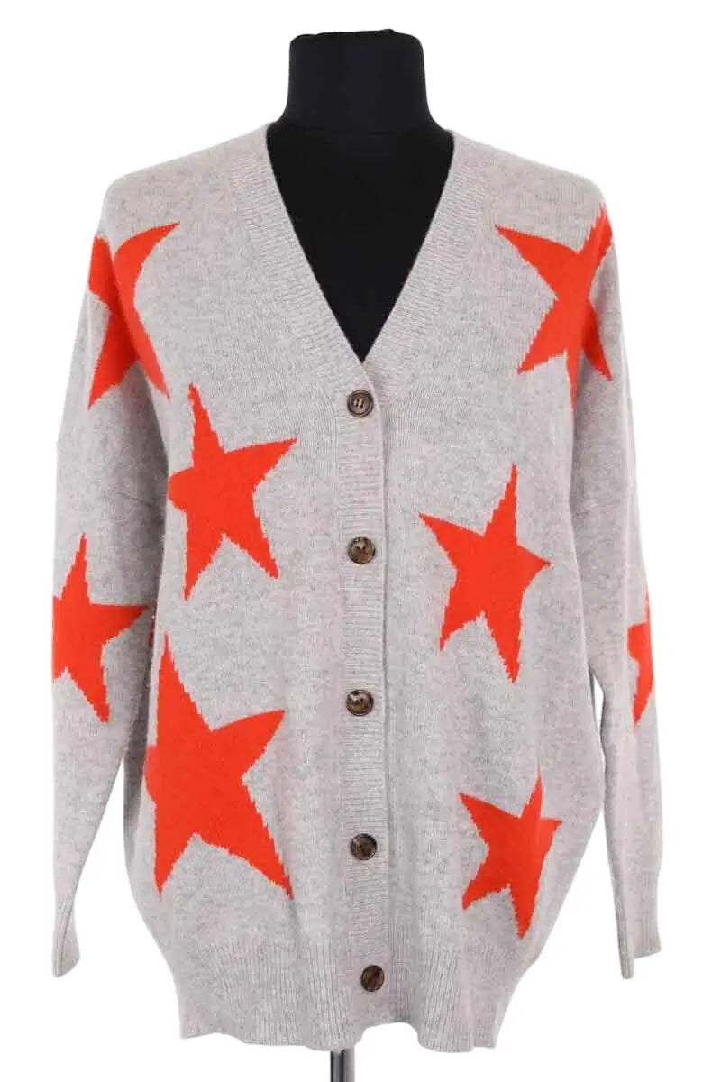 Cardigan Eric Bompard Gris en Cachemire, taille S - Seconde Main