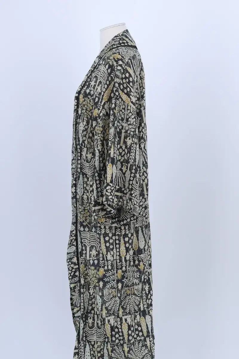 Kimono Ba&Sh Vert en Coton