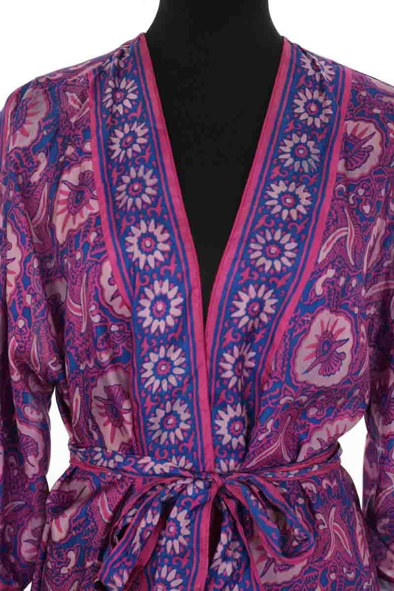 Kimono Bash Violet en Soie