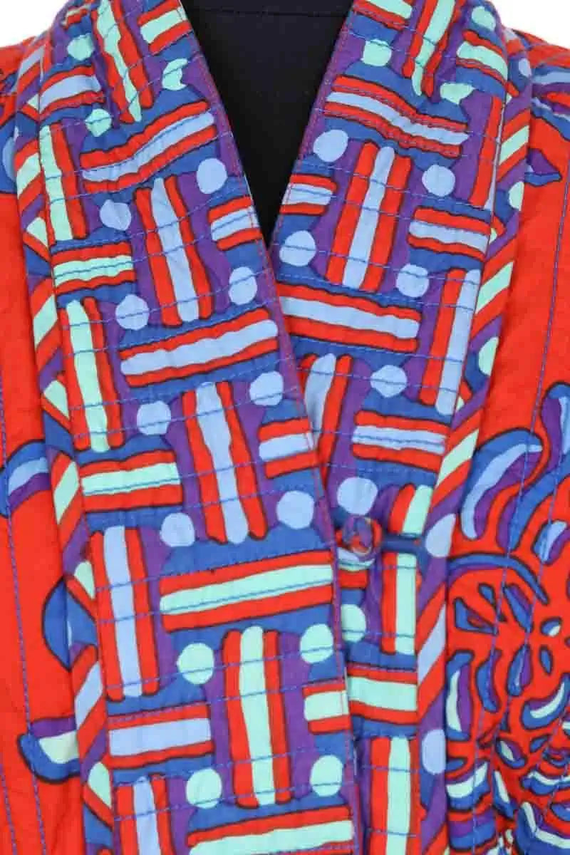 Kimono Lisa Corti Orange en Coton