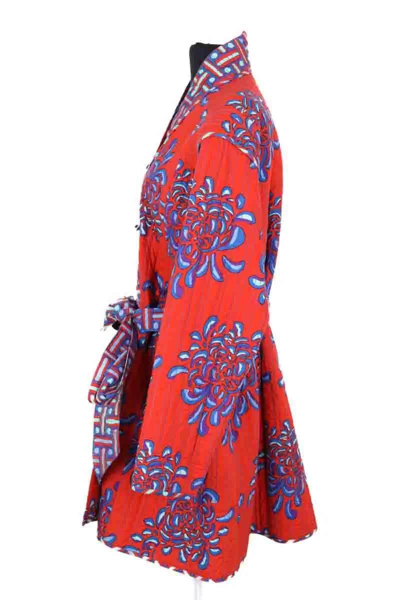 Kimono Lisa Corti Orange en Coton