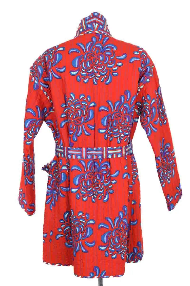 Kimono Lisa Corti Orange en Coton