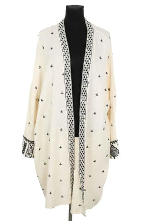 Kimono Mkt Studio Ecru en Coton, taille S - Seconde Main