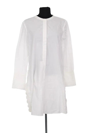 Robe Isabel Marant Blanc en Coton, taille M - Seconde Main
