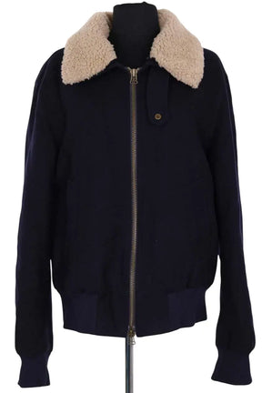 Manteau Ami Marine en Laine, taille L - Seconde Main