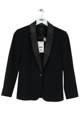 Blazer Maje Noir en Laine, taille S - Seconde Main