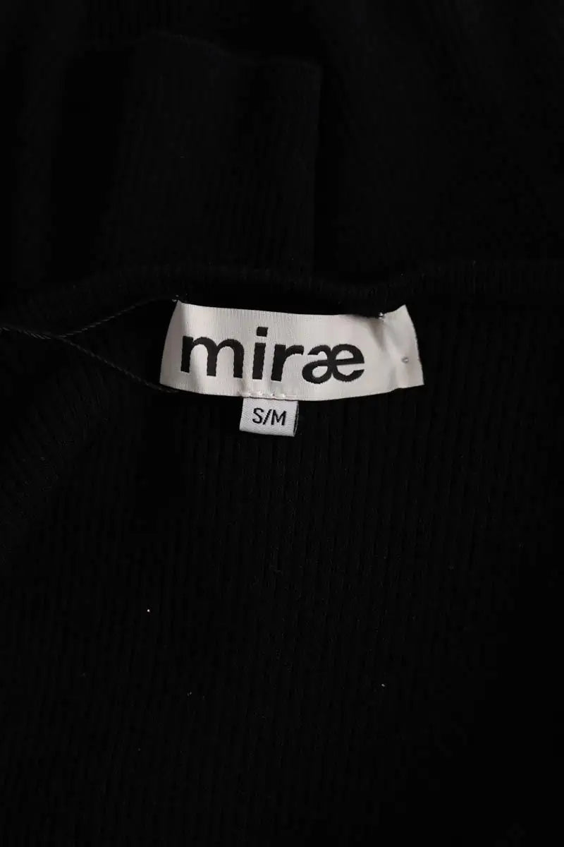 Top Mirae Paris Charlotte Noir en Viscose