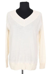 Pull Falconeri Ecru en Cachemire, taille M - Seconde Main