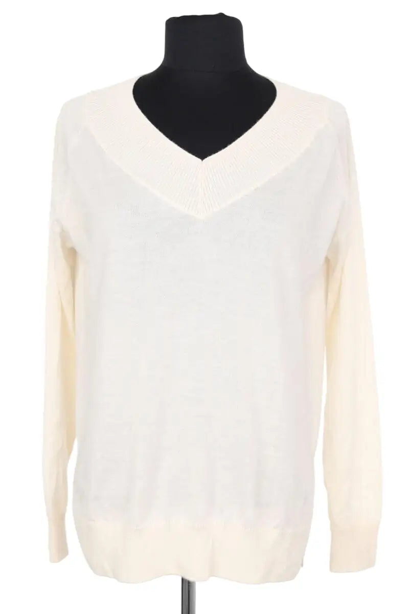 Pull Falconeri Ecru en Cachemire, taille M - Seconde Main
