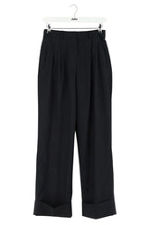Pantalon droit Officine Générale Marine en Laine, taille XS - Seconde Main