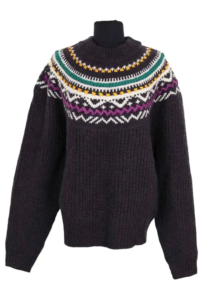 Pull Isabel Marant GIL Violet en Laine, taille M - Seconde Main
