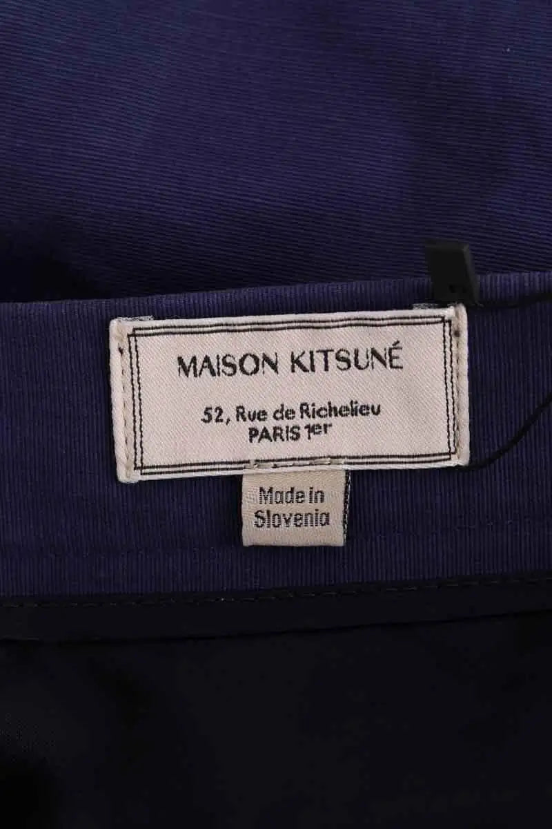 Short Kitsuné Bleu en Coton