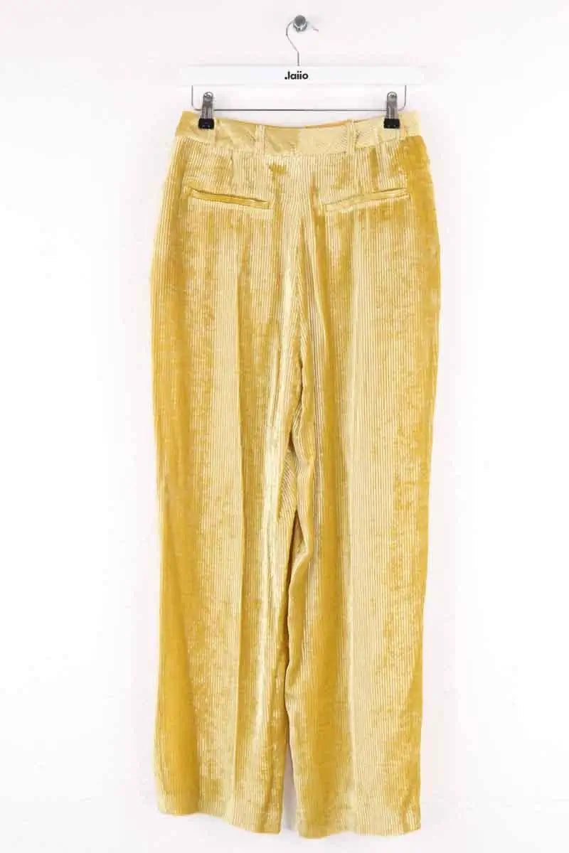 Pantalon large The Kooples Jaune en Viscose