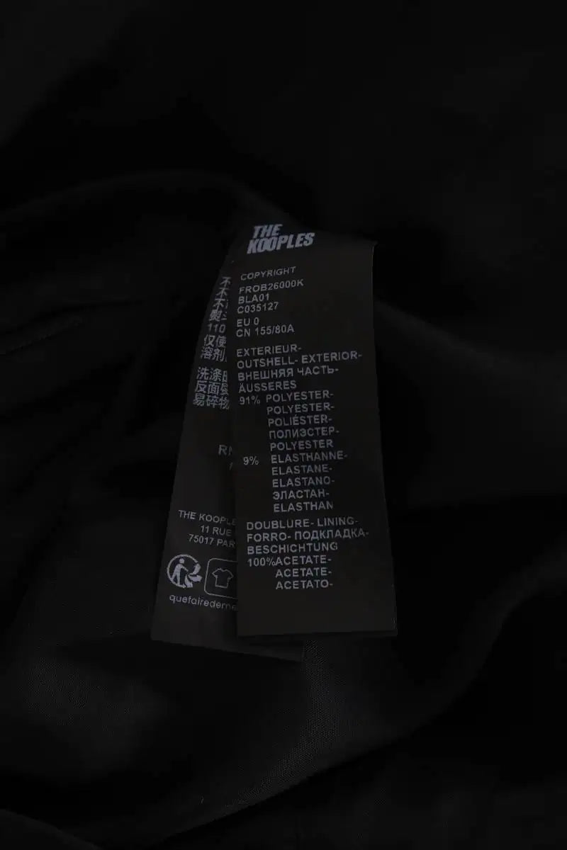 Robe The Kooples Noir en Synthétique