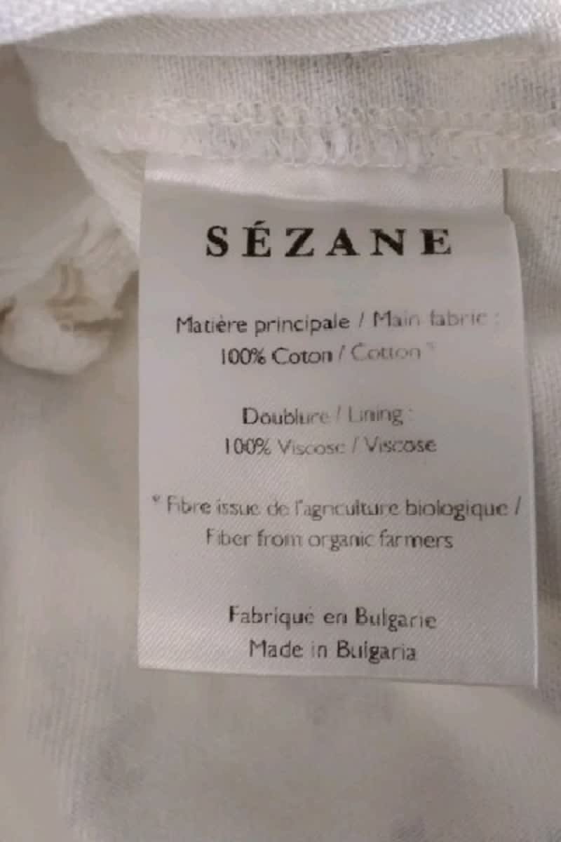 Mini jupe Sézane  Blanc