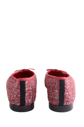 Ballerines Chanel Rose en Tweed