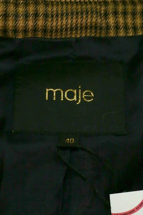 Blazer Maje Marron en Viscose