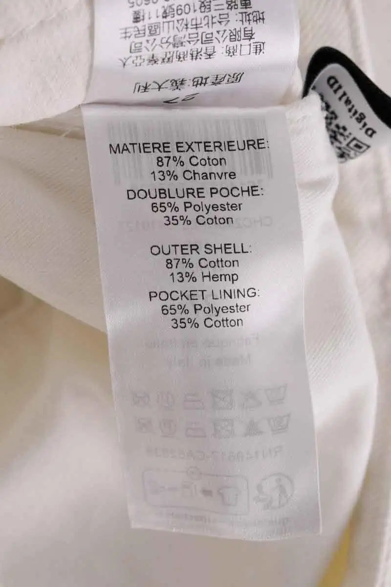 Jean droit Chloé Beige en Coton