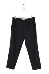Pantalon droit Ami Noir en Laine, taille L - Seconde Main