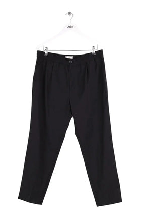Pantalon droit Ami Noir en Laine, taille L - Seconde Main
