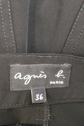 Pantalon droit Agnès B.  Noir