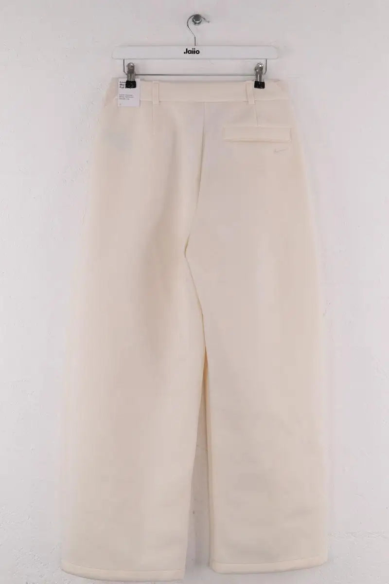 Pantalon Carot Nike Ecru en Synthétique