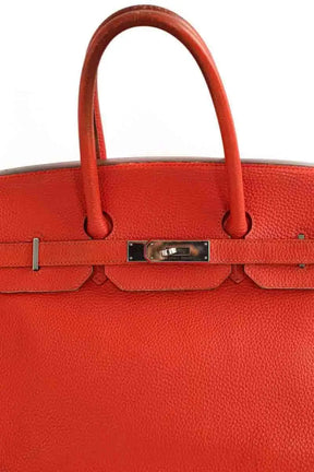 Sac à main Hermès Rouge en Cuir