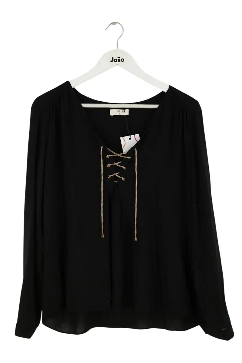 Blouse Ba&Sh Noir en Viscose, taille M - Seconde Main