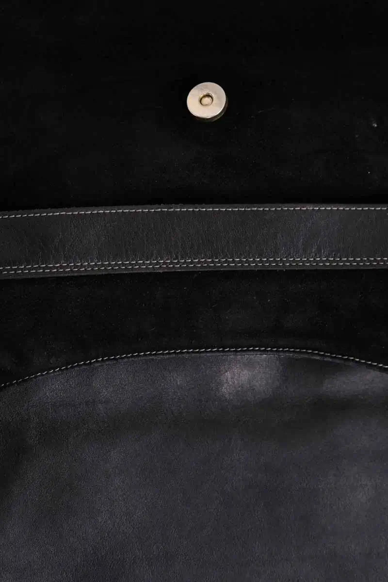 Sac à bandoulière Lancel Noir en Daim